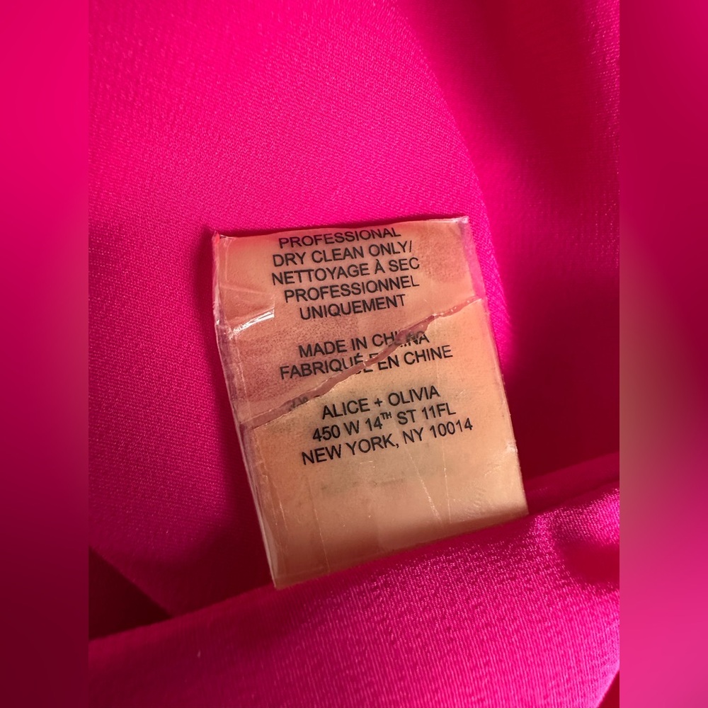 Alice + Olivia Pink Puff Sleeve Boxy Blouse - Picture 8 of 14